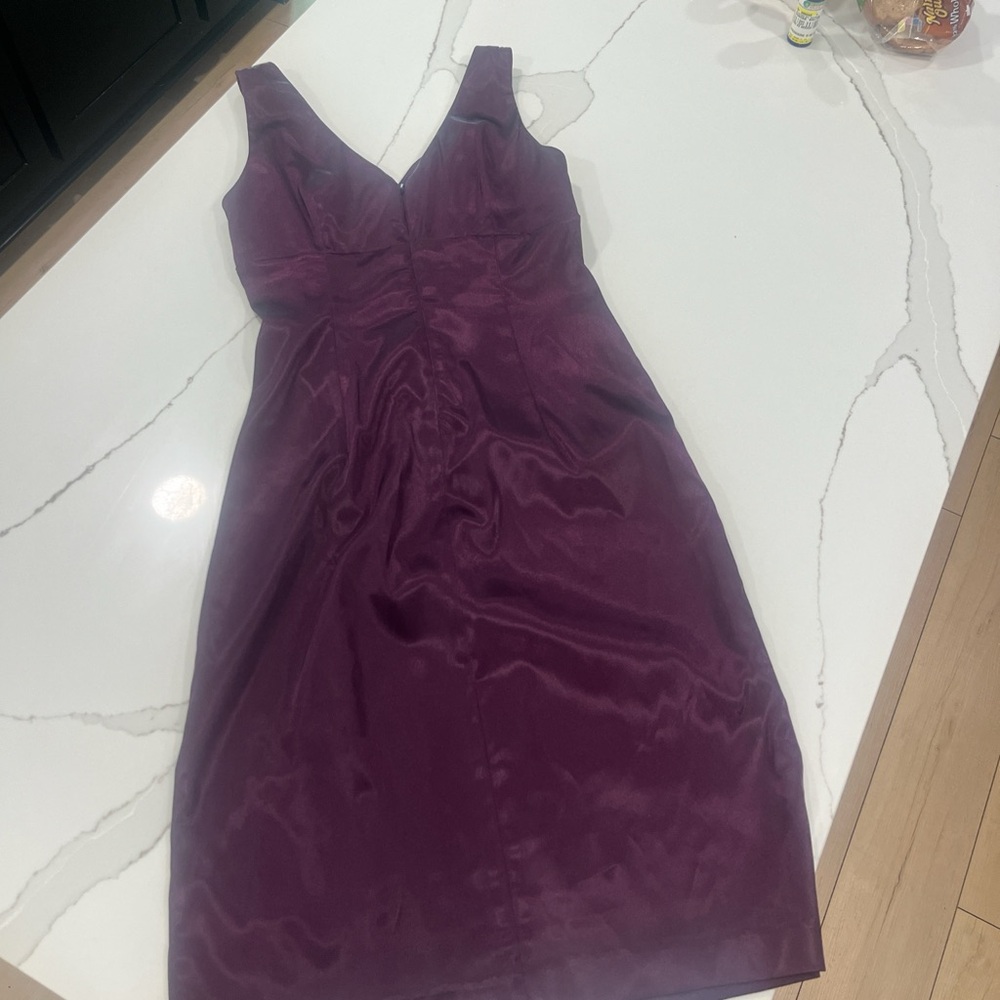 & Other Stories Deep Purple Midi Dress